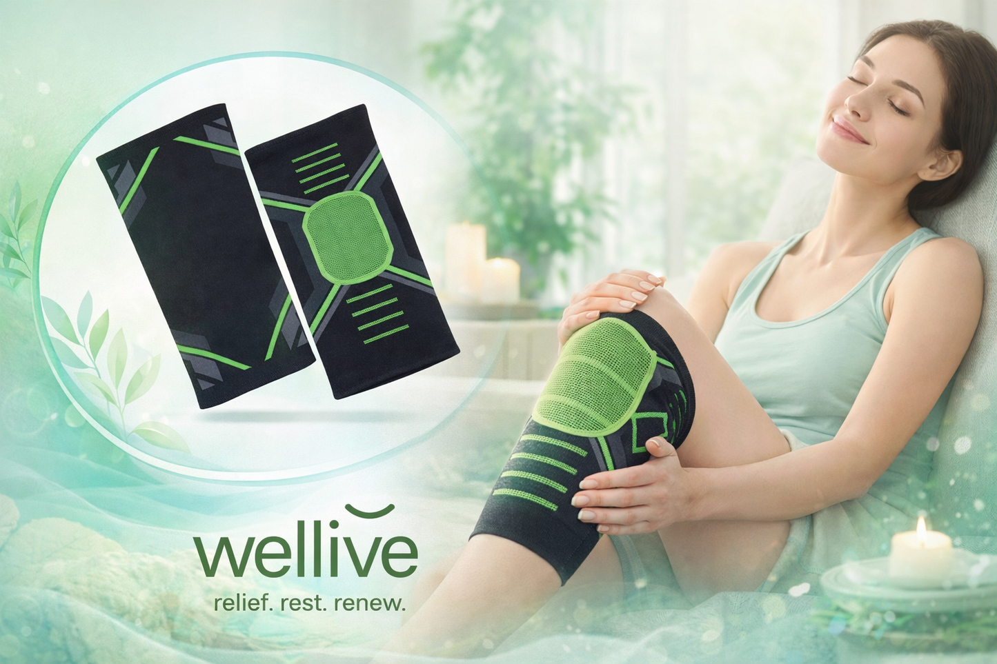 Knee Pain Relief & Support Pad (1 Pair)