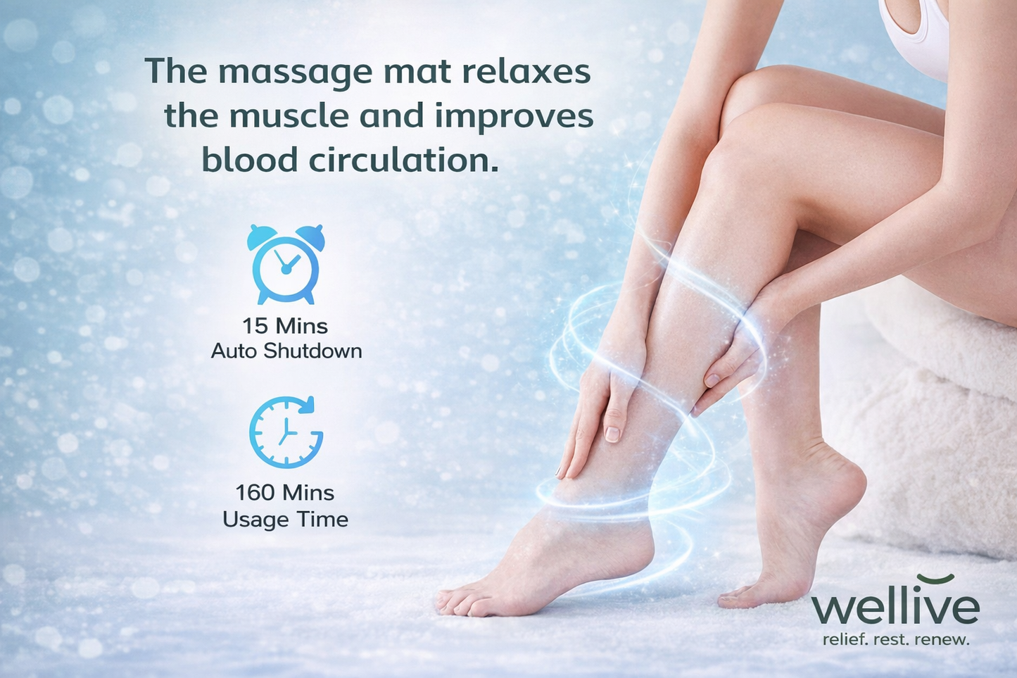 Vibrating Electric Foot Massager Pad
