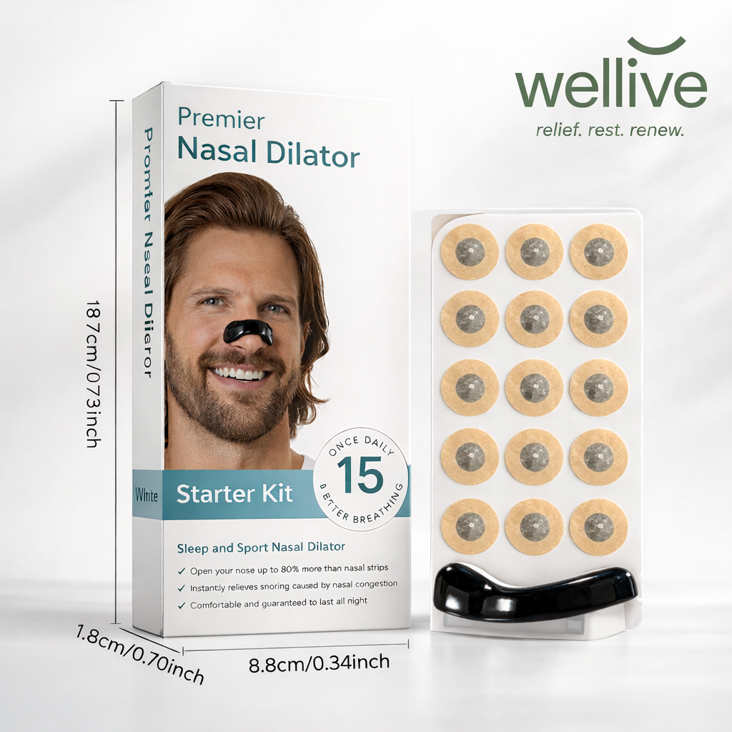 Breathing Nasal Strip Starter Kit – Natural Snoring Relief & Better Airflow