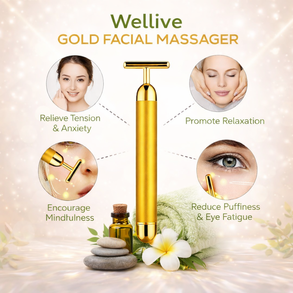 Gold Facial Electric Massager