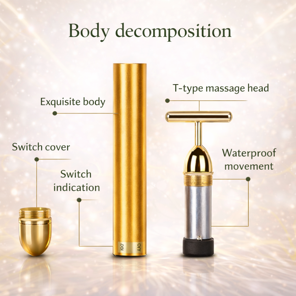 Gold Facial Electric Massager