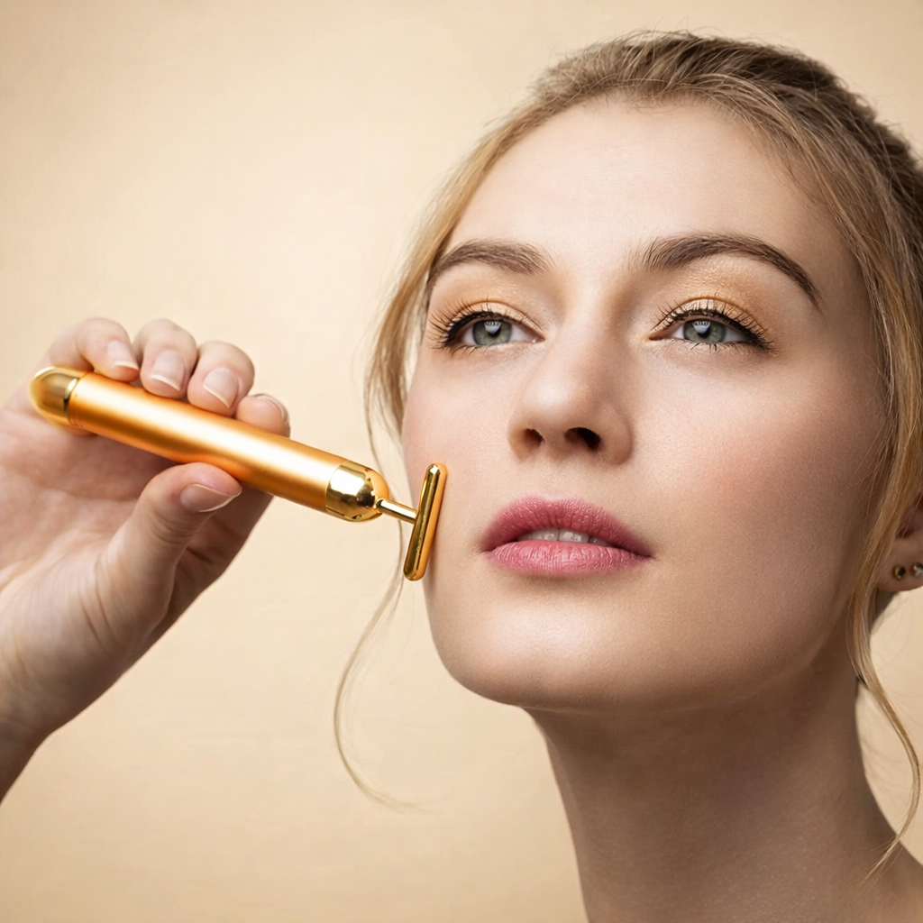 Gold Facial Electric Massager