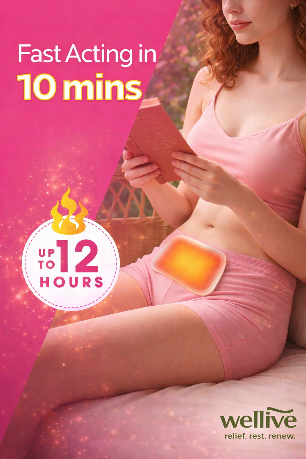 Self-Heating Menstrual Relief Patches - 8Pcs
