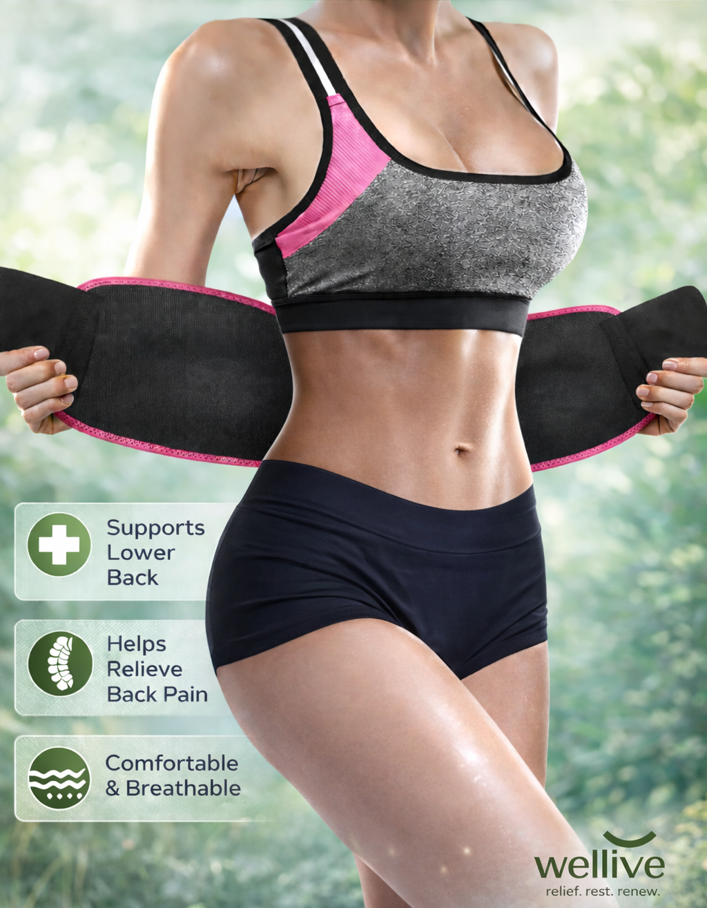 Back Support & Sweat Waist Belt